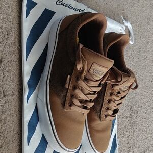 Vans Men's Tan and Brown Sneakers